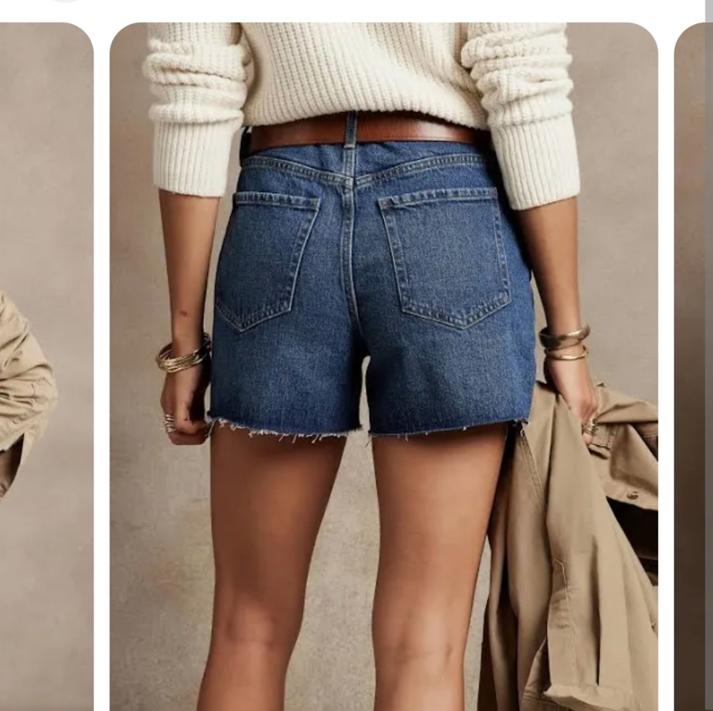 Banana Republic factory girlfriend denim shorts size 10/30